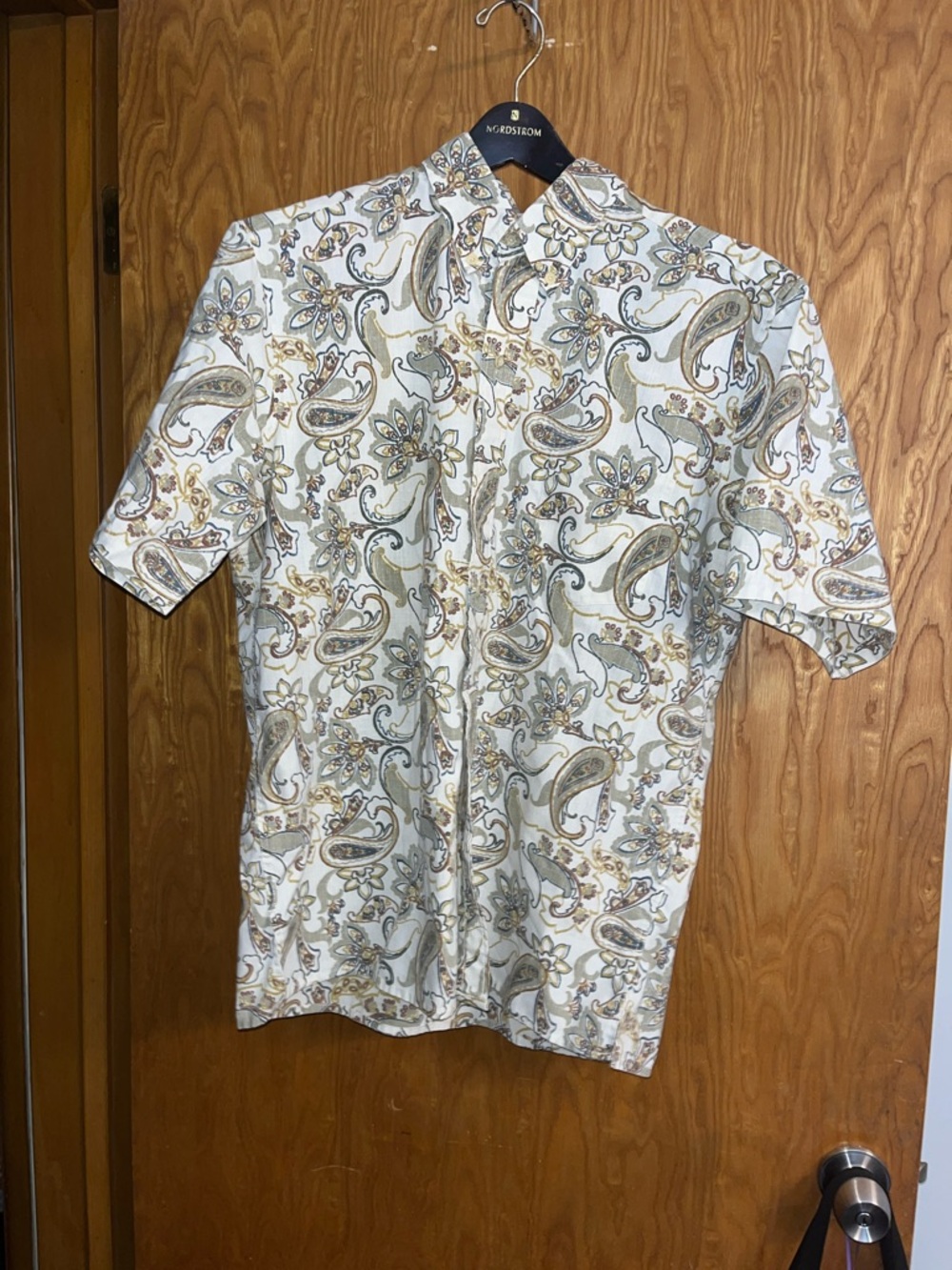 reyn spooner White Paisley Short-Sleeve Button-Down Shirt